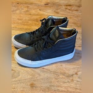 Leather Vans High Tops